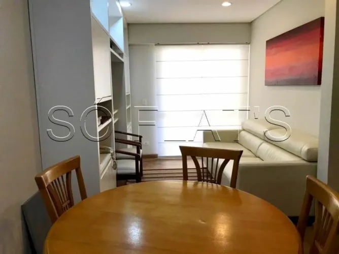 Studio disponível para locação no Plaza Regency com 42m² 1 dormitório 1 vaga nos Jardins.