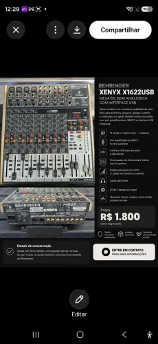 Mesa de Som