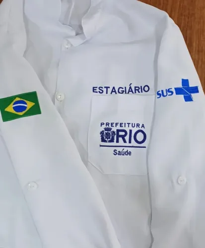 Jaleco estagiário da prefeitura