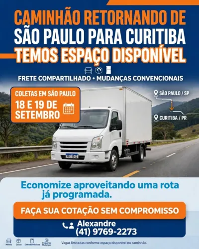 Frete Compartilhado e Mudança Compartilhada