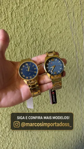 Relógio Original Curren Analógico NOVO Na Caixa