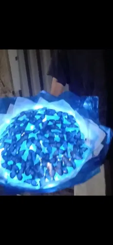 Bouquet de Borboletas Iluminado (47 Unidades) - Azul Royal