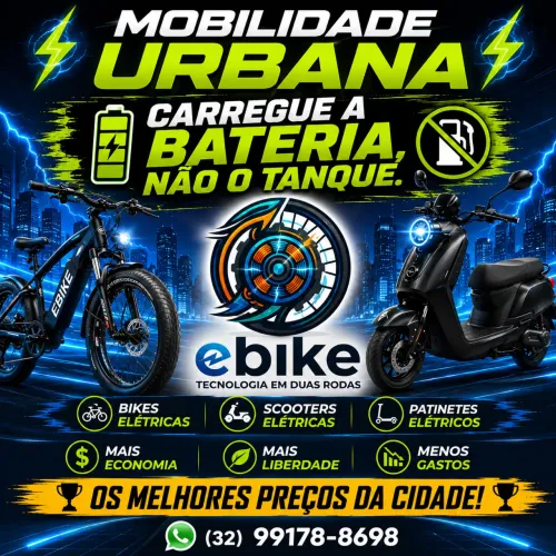 Bicicleta elétrica zero km V 10 Max 1000w 2026