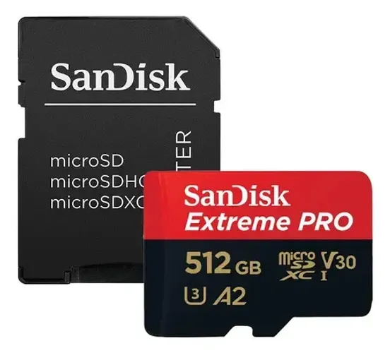 Cartao Memoria Sandisk Micro Sd xc Extreme Pro 200mb/s 512gb