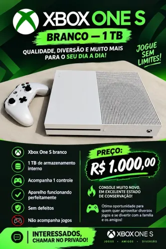 VENDE-SE XBOX ONE S