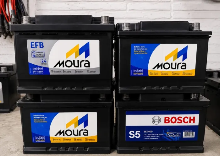 Baterias automotivas novas e seminovas