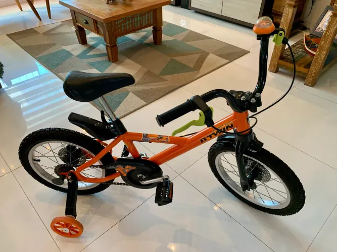 Bicicleta Infantil Aro 16 Robot Btwin Laranja