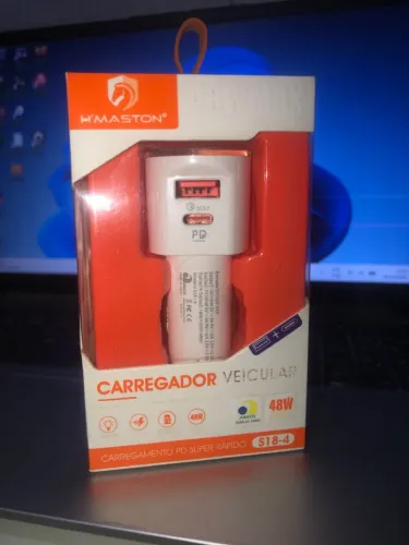 Carregador para carro USB e tipo-c