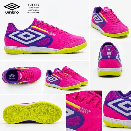 Umbro pro 5 rosa usada!
