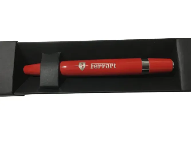 Caneta Ferrari de Luxo Vermelha Exclusiva