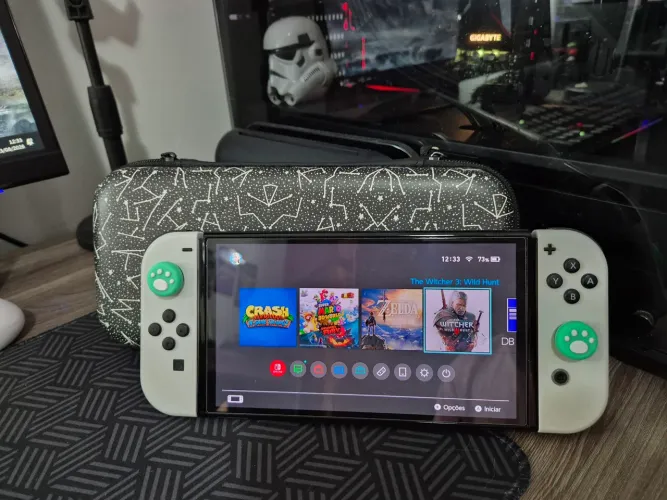 Nintendo switch Oled DESTRAV. Completo (Sou de Santos)