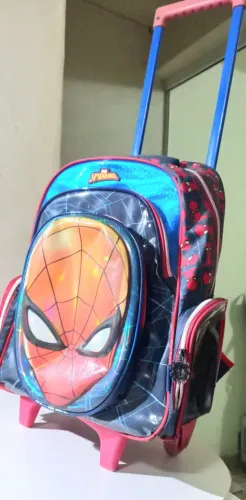 Mochila pequena com rodinhas do homem-aranha original