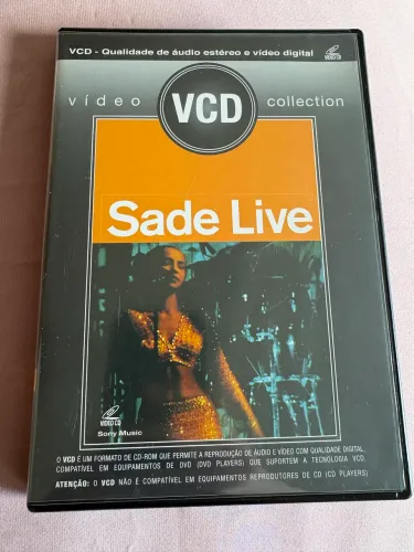 VCD duplo de Sade - live. Sem arranhões! Perfeito!