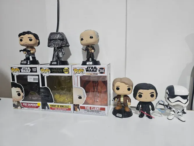 Lote 6 Funko Pop! Star Wars - Han + Kylo + Executioner + Poe + Knight + Client