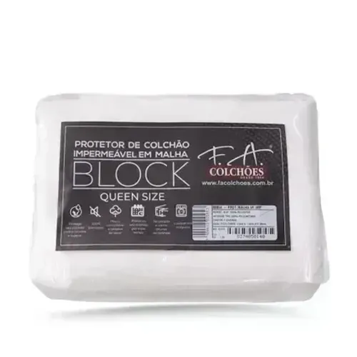 Protetor de Colchão Impermeável Block - Queen Size 158x198x36 - Select Colchões