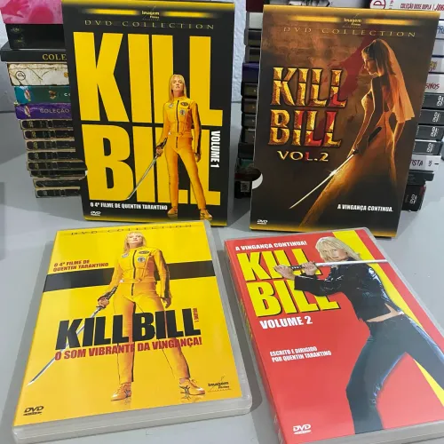 Kill Bill Vol 1 & Vol 2 - DVD original com Luva Rara / Quentin Tarantino Uma Thurman