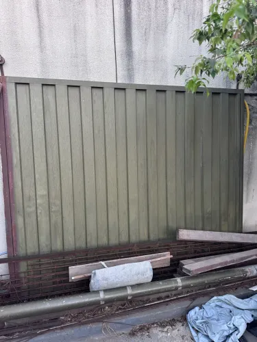Portão de chapa não entrego