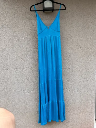 Vestido longo azul