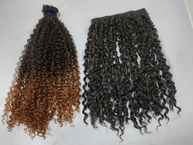 Kit tik Tac castanho claro + 150g cachos orgânicos TB1/30 + Fibra