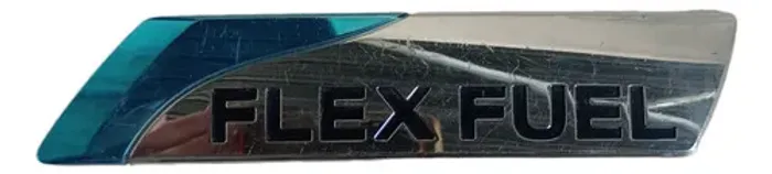 Emblema Traseiro Flex Fuel Nissan March Versa
