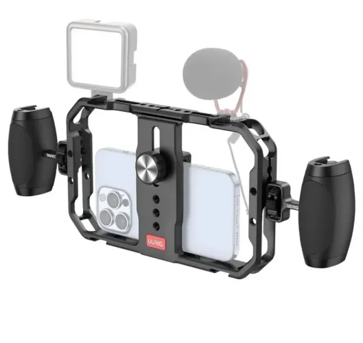 Gaiola Cage para SmartPhones Uurig com Punho Handgrip