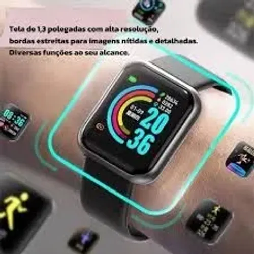 smartwatch D20 relogio inteligente