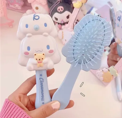 Kit escova e espelho Cinnamoroll - turma da Hello Kitty