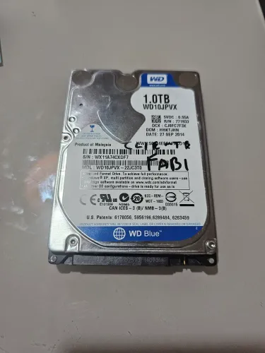 HD para Notebook 1 Tera (1000 GB)