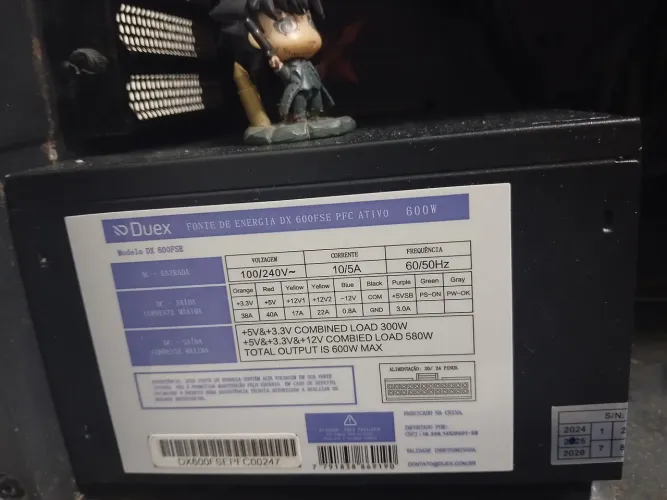 Fonte de alimentação Pc 600w