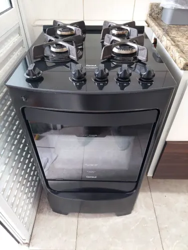Fogão Consul 4 Bocas com Mesa de Vidro Preto