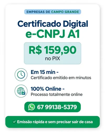  Certificado digital valor promocional 