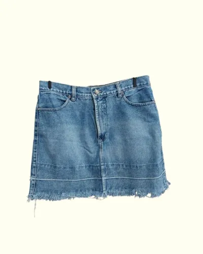 saia jeans clara anos 2000 y2k tamanho 40