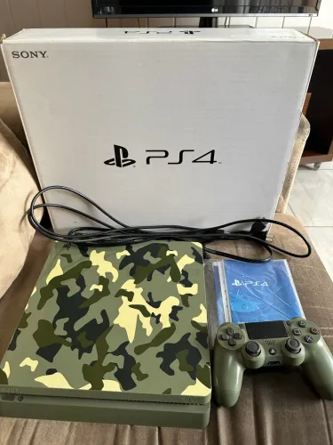 playstation 4 slim 1tb edição limitada do jogo call of duty: wwii,