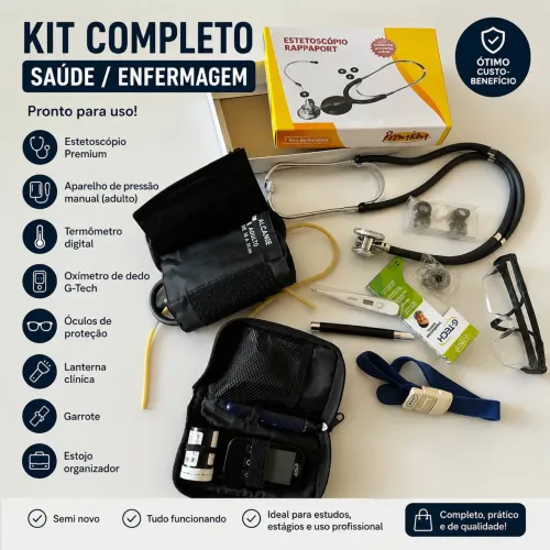Kit Completo de Saúde / Enfermagem,cuidador de idosos medicina 