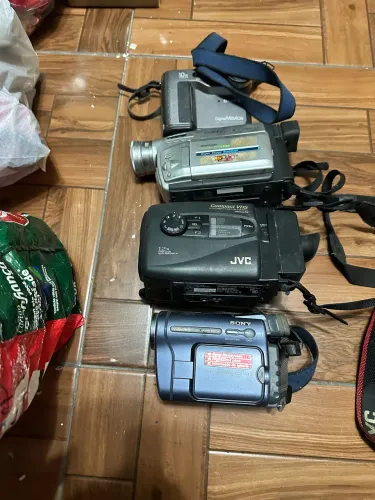 Lote de câmeras analógicas decorativas