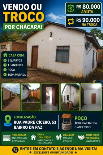 Vendo ou troco casa