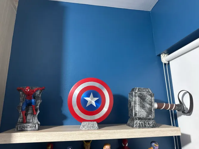 Kit em resina marvel decorativo 