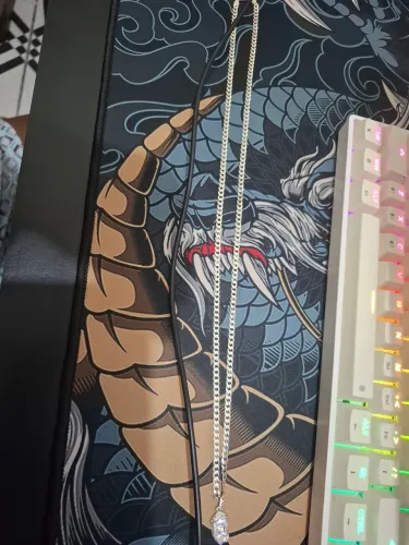 Cordão de prata masculino