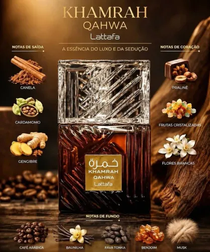Khamrah lattafa perfume masculino original 100ml
