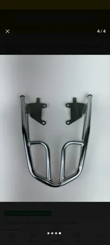 Bagageiro cromado 