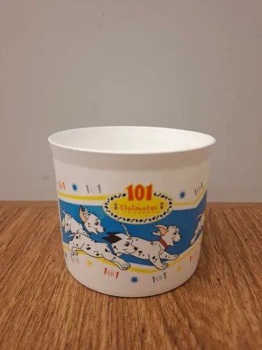 Antigo pote Tupperware 101 Dálmatas Disney 
