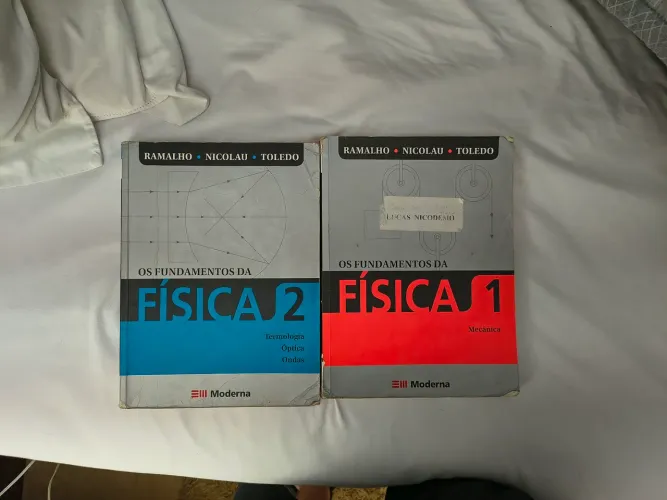 Livros de Física 1 e 2 Ensino médio