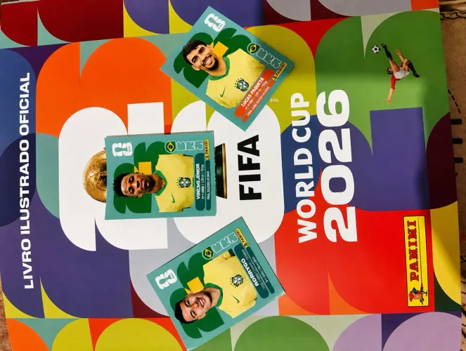 Figurinhas da copa: Lucas Paquetá, Vini Junior e Gabriel Martineli!!