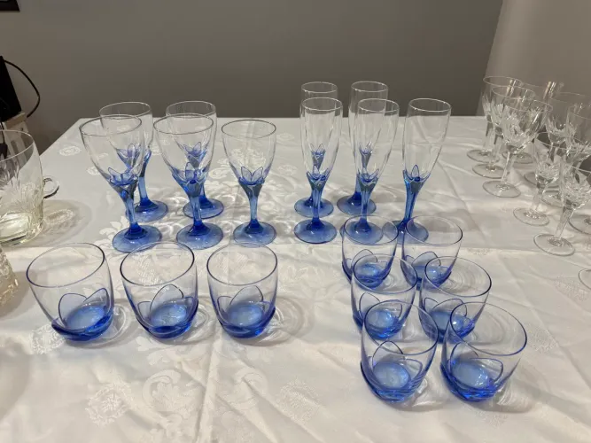 Lote com 20 Copos e Taças com - Coleção "Bouquet" da Bormioli Rocco