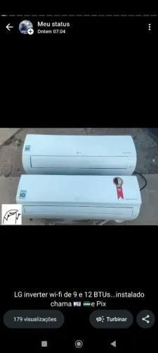 Ar condicionado inverter LG dual 9 e 12 BTUs