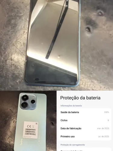 Vendo Redmi Note 14 8gb De Memoria e 256 de armazenamento bateria 100%
