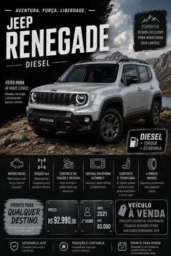 Jeep Renegade Moab 2.0 4X4 TB Diesel AUT 2021