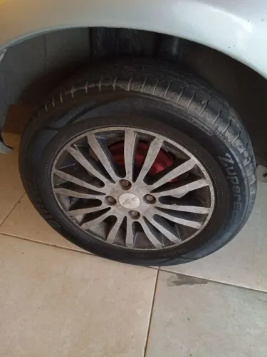 Troco rodas 14 em rodas de ferro com torna da sua parte