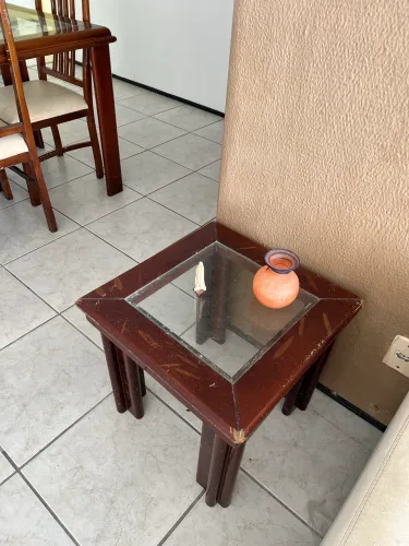 VENDO CONJUNTO COMPLETO SALA DE JANTAR 6 LUGARES + OUTROS