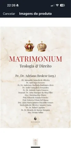 Matrimonium: Teologia e Direito
